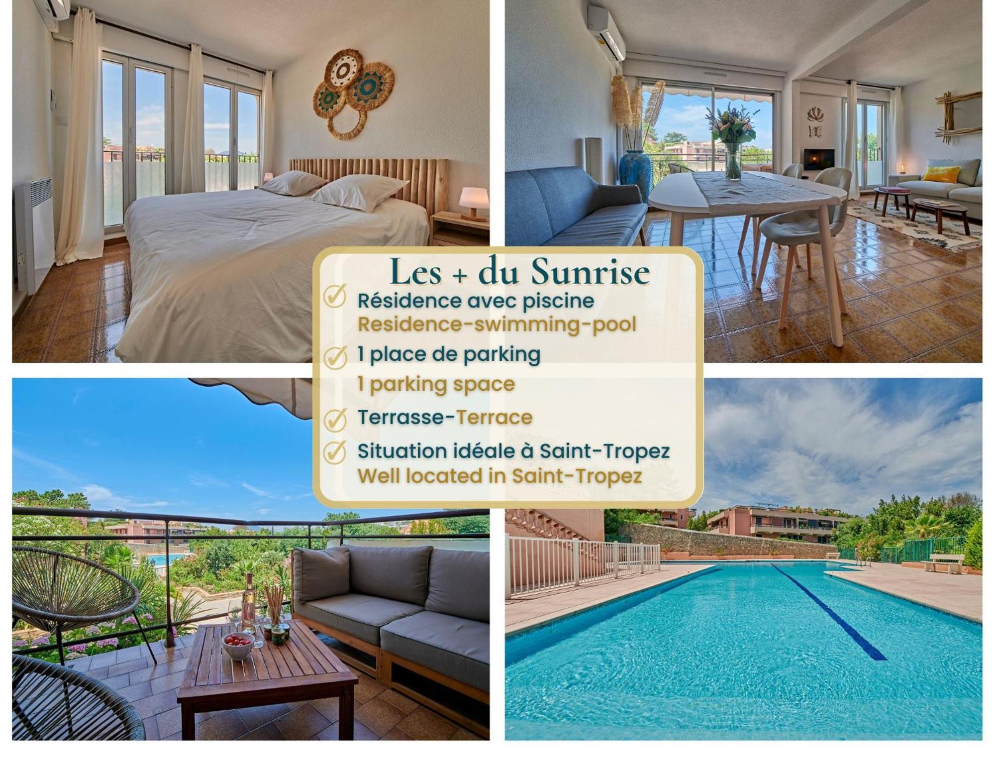 Apartamento Sunrise -Swimming-Pool-Saint-Tropez Center-Parking Exterior foto